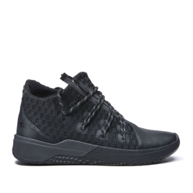 Supra Mens REASON Black/Black High Top Shoes | CA-60112